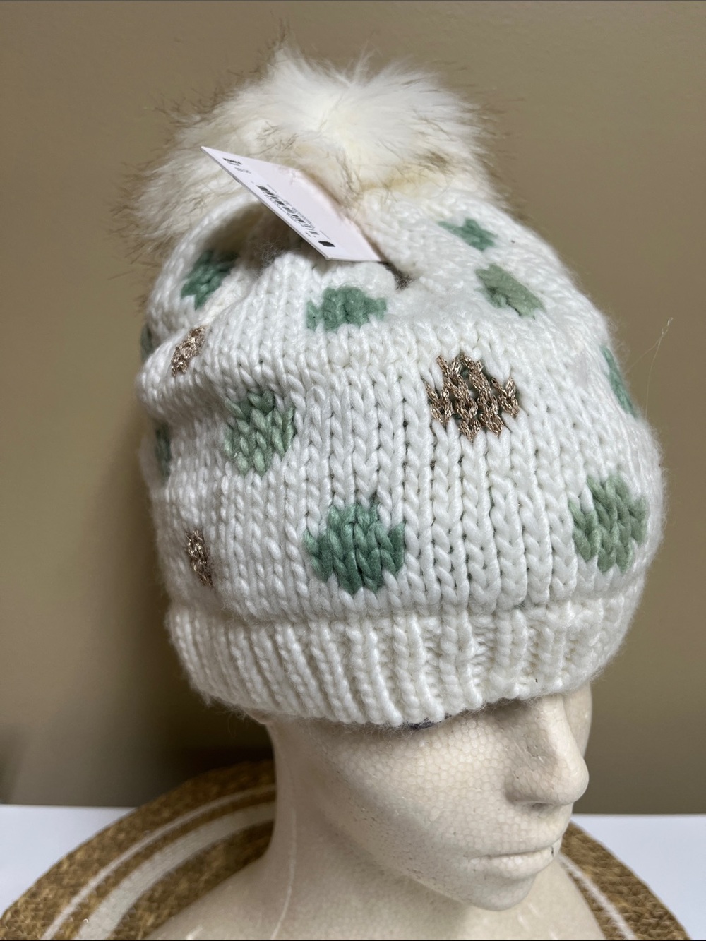 Lauren Conrad Polka Dot Beanie Hat NWT